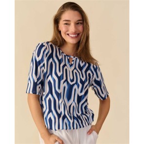 Fos Top Mimi Diamond drop - Navy